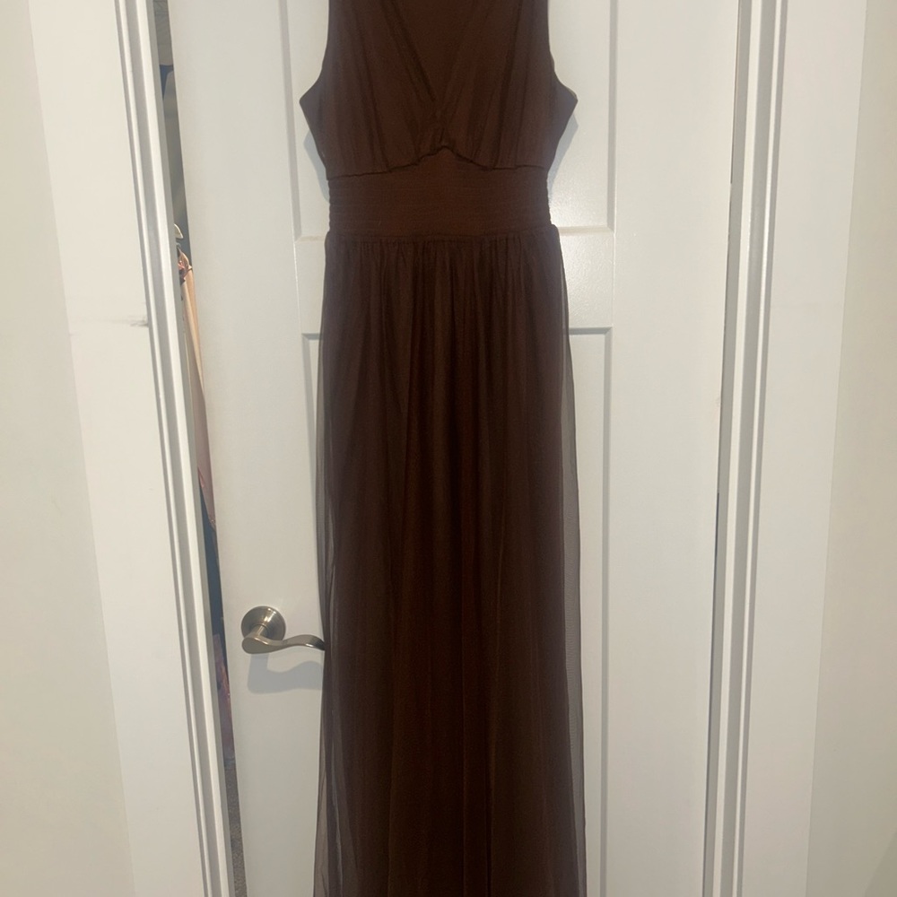 Chocolate Brown Maxi Dress